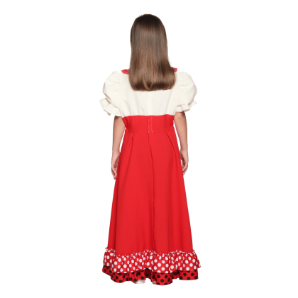 Robe déguisement Sérafina portée de dos