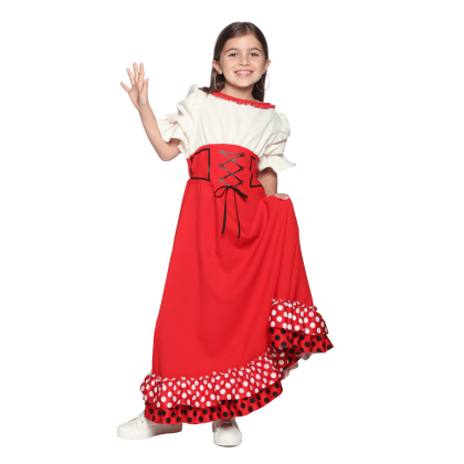 Robe déguisement Sérafina portée de face 2