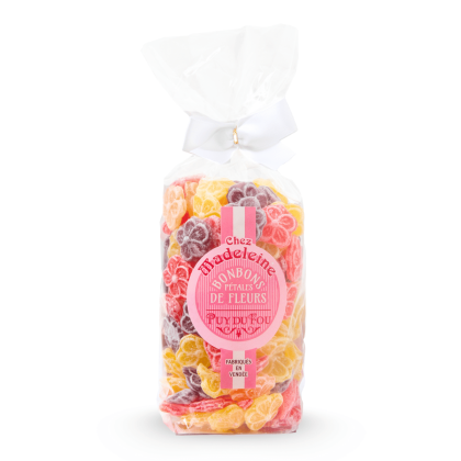 Sachet de bonbons pétales de fleurs - de face