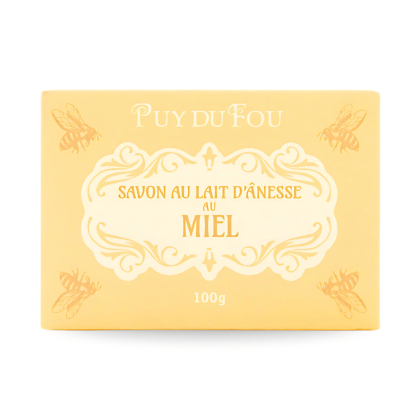Savon au lait d'ânesse au miel - boite de face