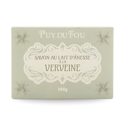 Savon au lait d'ânesse et à la verveine - boite de face