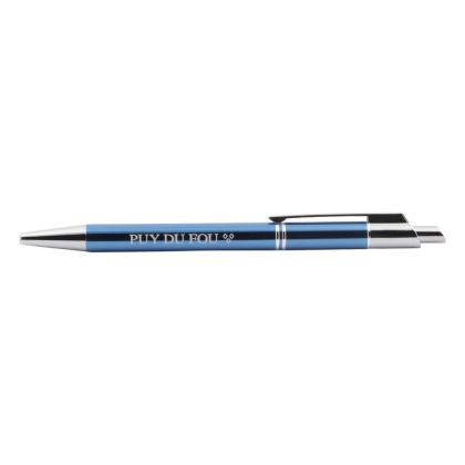 Stylo métal bleu puy du fou