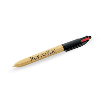 Stylo 4 couleurs bois Viking - stylo ouvert