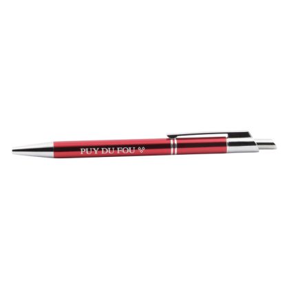 Stylo métal rouge puy du fou