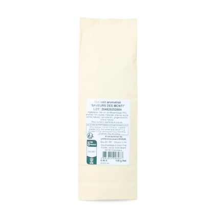 Thé noir sachet vrac ananas, cannelle, gingembre le Mystère de La Pérouse - de dos