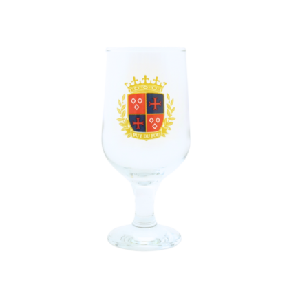 Verre à bière à pied blason du Puy du Fou