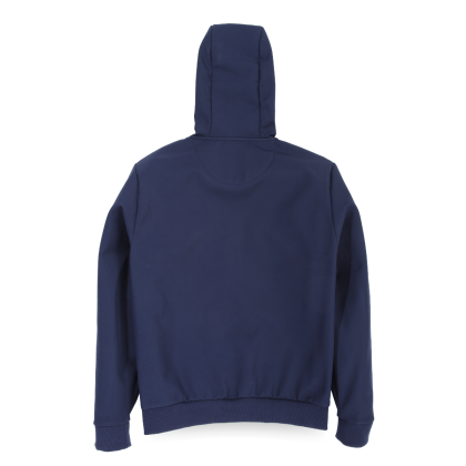 Veste softshell bleue marine homme - de dos