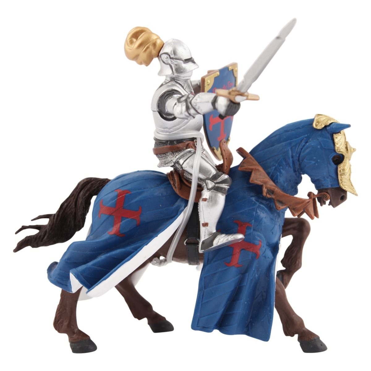 Figurine chevalier bleu
