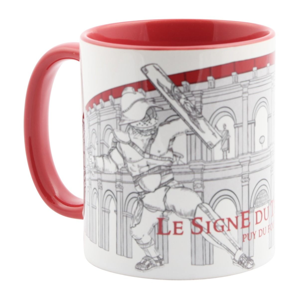 Profil gauche mug rouge Signe du Triomphe