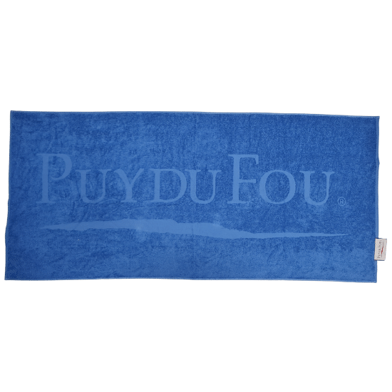 Drap de bain bleu Puy du Fou