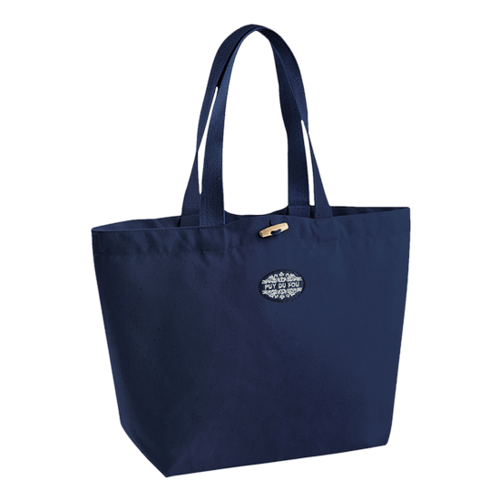 Grand sac shopping bleu marine Puy du Fou