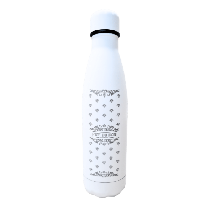La bouteille isotherme blanche du Puy du Fou