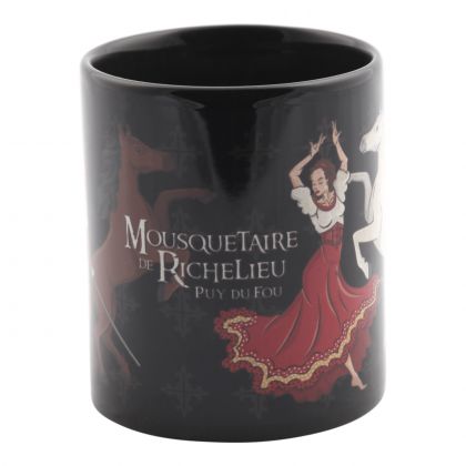 Face mug noir Mousquetaire de Richelieu