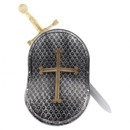 Bouclier et épée panoplie accessoires chevalier armure casque