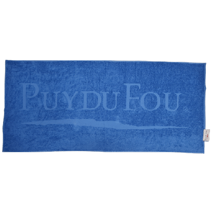 Drap de bain bleu Puy du Fou