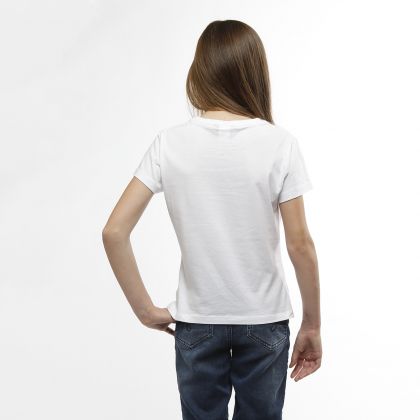 Dos porté t-shirt enfant blanc Aliénor