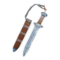 Epée Viking en mousse - à côté de son fourreau