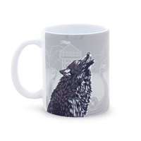 Mug loup gris - face loup