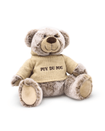 Peluche ours pull à capuche