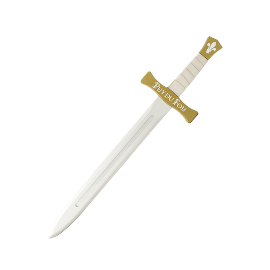 Epée bois médiévale blanche