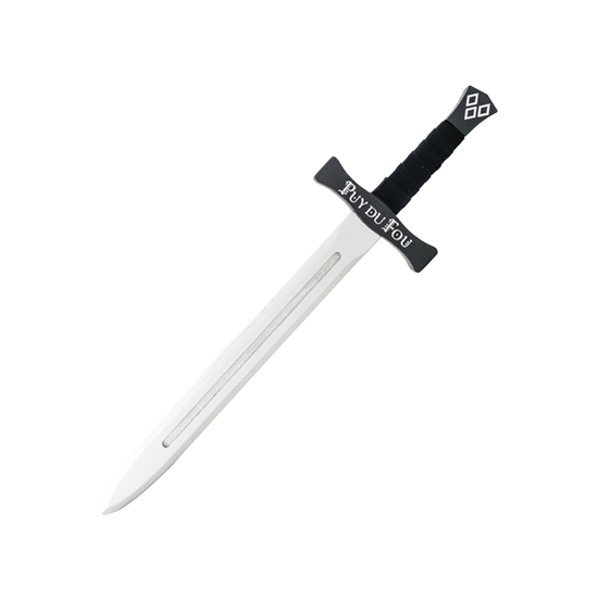 Epée bois médiévale noire