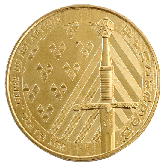 Jeton touristique l'Epée du Roi Arthur