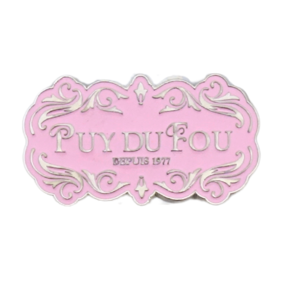 Magnet argenté Puy du Fou 1900 rose