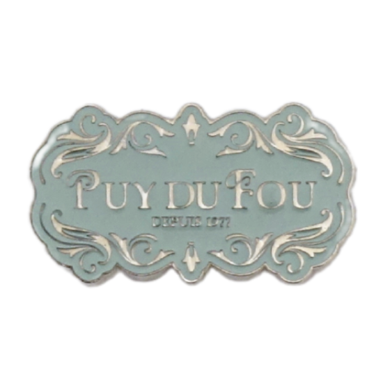 Magnet argenté Puy du Fou 1900 vert