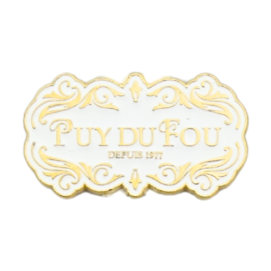 Magnet doré Puy du Fou 1900 blanc