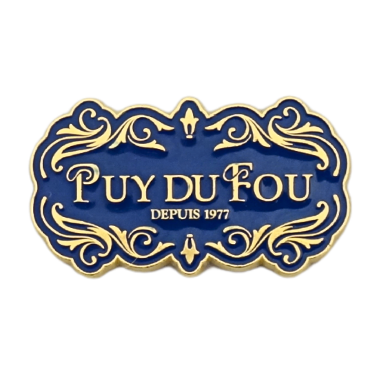 Magnet doré Puy du Fou 1900 bleu