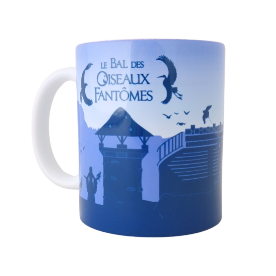 Mug bleu Le Bal des Oiseaux Fantômes