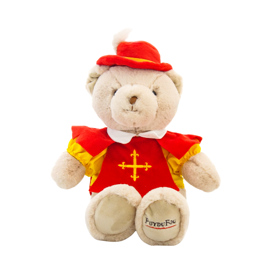 Peluche ours Mousquetaire 30cm