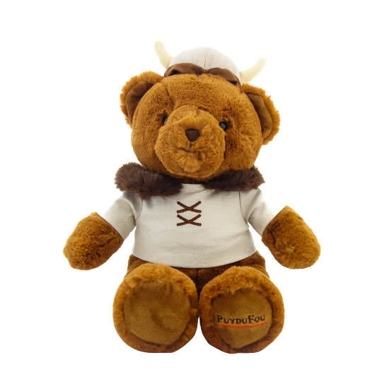 Peluche ours Viking 30cm