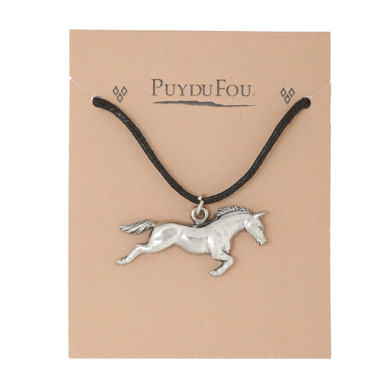 Pendentif cheval argenté