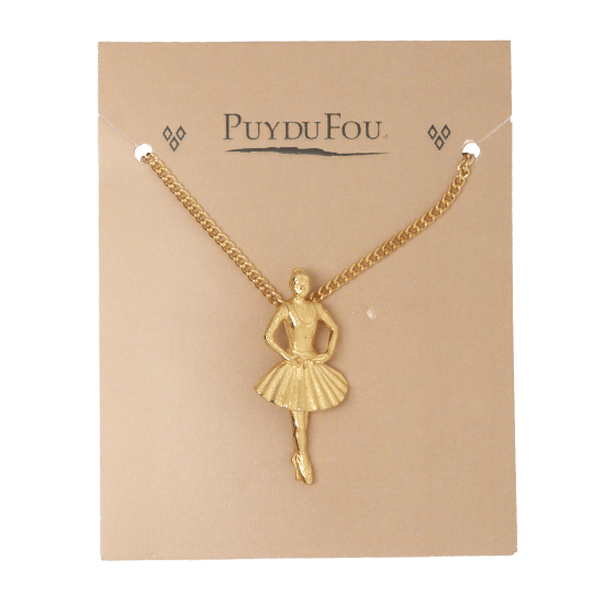 Pendentif danseuse doré