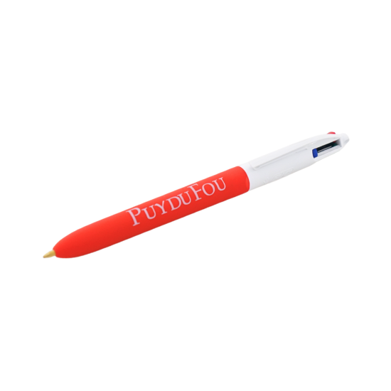 Stylo 4 couleurs rouge