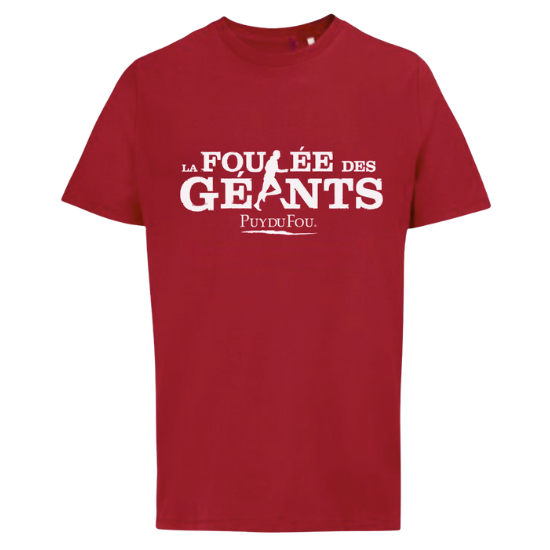 T-shirt rouge Foulée des Géants