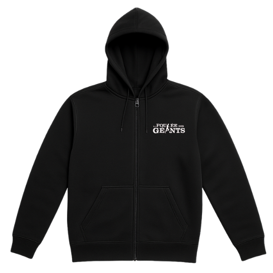 Veste zippée noire Foulée des Géants